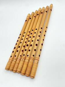 1円スタート　尺八　喜月（七七七）　7本まとめ　和楽器　伝統楽器　横笛 竹笛 竹製 