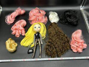 ４５４　希少　当時物　ドール　DOLL　きせかえ人形　ジュンプランニング　プーリップ Pullip 洋服 ウィッグ