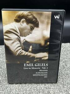 Ｐ１《日本のDVDデッキで再生出来ます》EMIL GILELS LIVE IN MOSCOW Vol.1