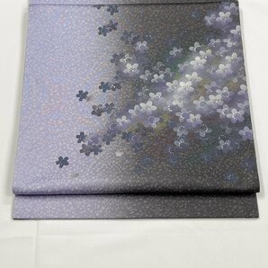 着物月花 品のある小花 袋帯 お太鼓柄 正絹 さが美 ガード加工 ob1482の画像2