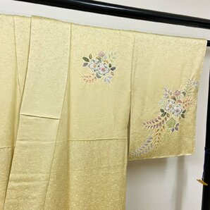 着物月花 桐屋 翠山工房 夢幻辻ヶ花 徳永憲峯 絞り 金通し 品のあるヶ花 訪問着 未使用品 正絹 金糸 共八掛 tki165の画像4