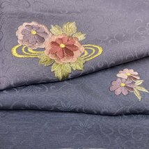 着物月花　花井幸子　総刺繍　ぼかし染　小花　訪問着　未使用品　正絹　紋意匠　ガード加工　ki1328_画像7