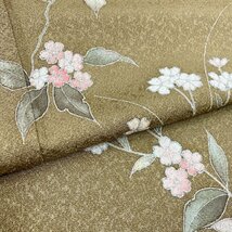 着物月花　刺繍　友禅　ぼかし染　品のある花　訪問着　未使用品　正絹　ki1378_画像5