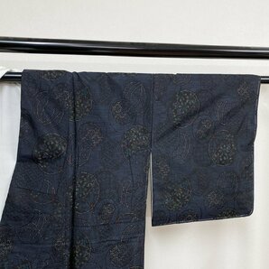 着物月花 品のある花  本場大島紬 未使用品 正絹 伝統工芸品 ki1411の画像6