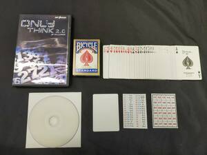 【D503】ONLY THINK 2.0　オンリーシンク　J.P. Vallarino　J.P.バラリノ　レア　カード　DVD　ギミック　マジック