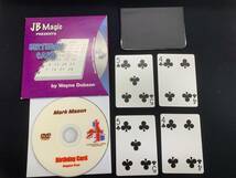 【M67】BIRTHDAY CARD　バースデーカード　Wayne Dobson　Mark Mason　JB Magic　カード　DVD　ギミック　マジック　手品_画像1