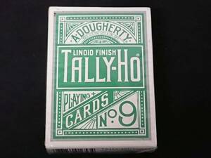 [G143]TALLY-HOtali horn ORIGINAL CIRCLE BACK green OHIO system unopened rare card gimiktek playing cards Magic jugglery 