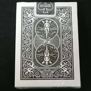 【G153】BICYCLE バイスクル RIDER BACK PLAYING CARDS 黒 808 未開封 カード ギミック デック トランプ マジック 手品の画像2