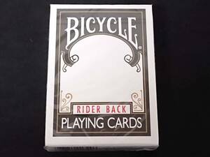 【G153】BICYCLE　バイスクル　RIDER BACK　PLAYING CARDS　黒　808　未開封　カード　ギミック　デック　トランプ　マジック　手品