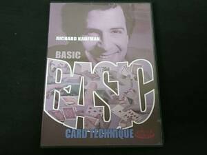 【D130】BASIC CARD TECHNIQUE　ベーシックカードテクニック　Richard Kaufman　カード　トランプ　DVD　クロースアップ　マジック　手品