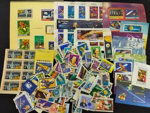 【K20】海外切手まとめ売り　宇宙関連セット　天体　宇宙　星　郵便切手　記念切手　バラ　シート　外国　海外　切手