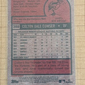 コルトン・カウザー【MLB 2024 TOPPS HERITAGE BASEBALL】COLTON COWSER RC #388 ベースカードの画像2