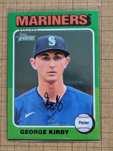 ジョージ・カービー【MLB 2024 TOPPS HERITAGE BASEBALL】GEORGE KIRBY #60 ベース クローム #/999