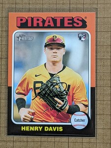 ヘンリー・デービス【MLB 2024 TOPPS HERITAGE BASEBALL】HENRY DAVIS RC #415 ベース イメージ バリエーション