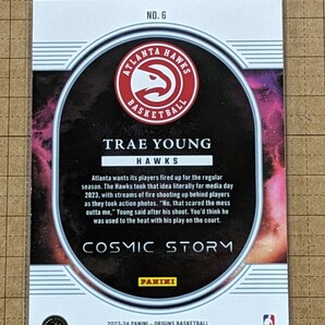 トレイ・ヤング【NBA 2023-24 PANINI ORIGINS BASKETBALL】TRAE YOUNG #6 インサート COSMIC STORMの画像2