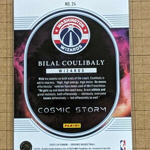 ビラル・クリバリ【NBA 2023-24 PANINI ORIGINS BASKETBALL】BILAL COULIBALY RC #24 インサート COSMIC STORM ゴールド #/10の画像3