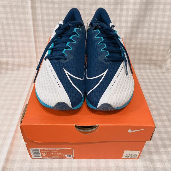 NIKE ナイキ スニーカー ズーム ライバル フライ 2 [Zoom Rival Fly 2] ホワイト/クロリンブルー/ミッドナイトネイビー CJ0710-102 27.5cm