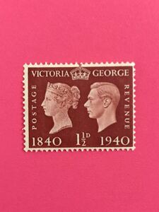  foreign unused stamp * England 1940 year stamp issue 100 year * Victoria & George 6.