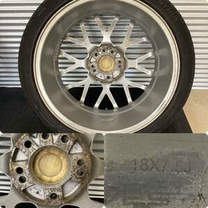 ■RAYS セブリング ITC-X[18インチ 7.5J 4/5穴マルチ PCD114.3 +45]■OVATION VI-388[225/40R18]2015年製4本セット■の画像6