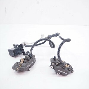 ZZR400N ZX400N-042 05年外し純正フロントブレーキキャリパー フロントブレーキマスターZZR400N 93-07年ZZR400 ZZ-R400