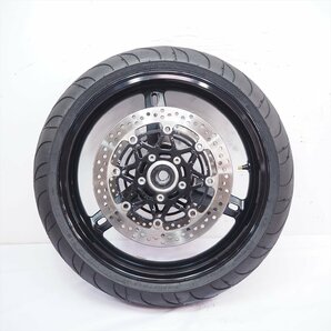 GSX-R1000 JS1GT75A932100 03年外し純正フロントホイール ディスクローター アクスルシャフトGSXR1000 03-04年 GT75Aの画像7