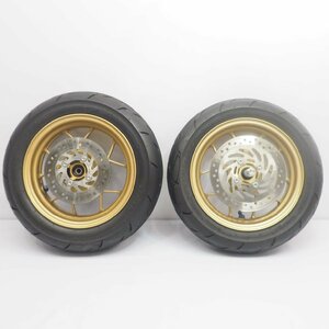 グロム ホイール前後set JC61 2014年 ディスク スプロケット 13-16年 ゴールド grom MSX125 wheel タイヤ