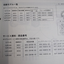 1996年3月発行XJR1200/Rパーツリスト4KG1/2/3/4ヤマハYAMAHA_画像3