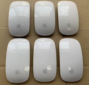 【Apple純正6個セット】 Magic Mouse A1296 電池式 Bluetoothワイヤレスマウス 動作確認済③