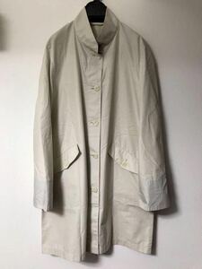 Aquascutum オールド 英国製 スタンドカラー コットンポリ コート ベージュ ブルゾン ジャケット 90s 80s ジャケット n