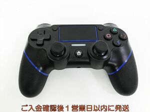 【1円】PS4 社外製 ワイヤレスコントローラー ブラック/ブルー 未検品ジャンク SONY PlayStation4 プレステ4 H05-317kk/F3