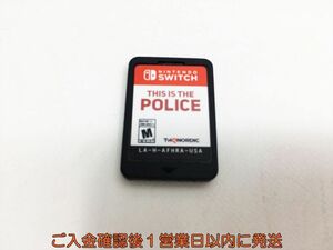 【1円】Switch This Is The Police (輸入版:北米) スイッチ ゲームソフト ケースなし 1A0414-343ka/G1