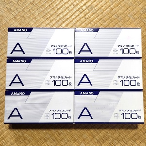  не использовался 600 листов amano тайм-карта A 80s24-1015