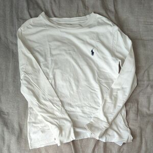 ポロ　 ラルフローレン　 長袖TシャツS（8）(140cm)　ホワイト