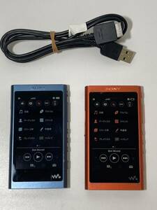 ★現状品★SONY WALKMAN NW-A56 ブルー/NW-A55 レッド デジタルメディアプレーヤー セット売り