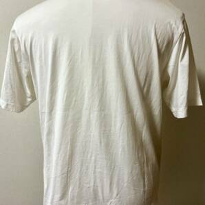 MUTA MARINE GOLF ムータマリンゴルフ ラバーワッペン モックネックシャツ ホワイト×ネイビー サイズ 6 の画像3