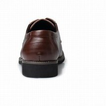 ビジネスシューズ メンズ シューズ　メンズシューズ 靴 紳士靴 フォーマル 革靴　通勤靴 紐靴 歩きやすい シンプル ブラウン　25.5cm_画像3