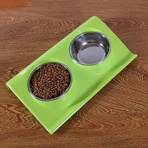  hood bo Wolf -do stand pet food stand bowl removed possibility . repairs easy made of stainless steel sanitation . green 