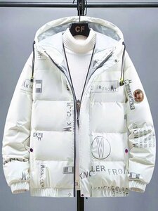YR-H-M艶白(表記3XL)北欧VIKINGAR限定 新品メンズ 高級セレブ 超軽量 希少◆防寒防風 オシャレ 軽量 ダウンジャケット