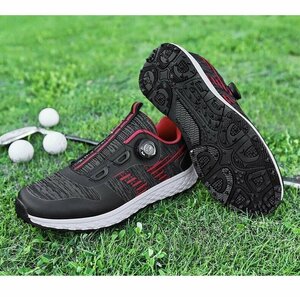 GRF-X9 black 40... slide enduring . water-repellent ventilation strong elasticity . men's golf shoes sport shoes sneakers Fit feeling 39-46 selection 