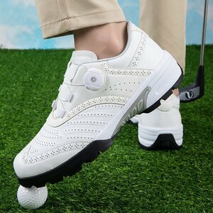 GRF-lsn 40 white / man and woman use ... slide enduring . water-repellent ventilation strong elasticity . men's golf shoes sport shoes sneakers Fit feeling 36-46 selection 