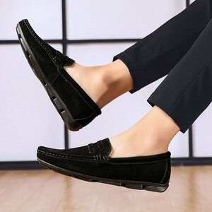 XX-CLQ899 чёрный 45 популярный новый товар # Loafer туфли без застежки кожа обувь мужской натуральная кожа обувь для вождения замша кожа удобный модный 38-47 выбор 