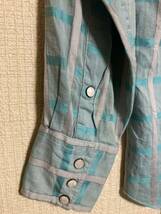 50~60s ヴィンテージH BAR C check western shirt_画像6