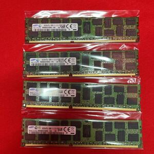 【4枚/計64GB】Samsung DDR3L-12800R 16GB ECC Registered サーバー メモリ ECC REG DDR3-1600