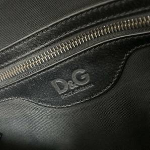 1円●極美品●DOLCE&GABBANA ドルチェ&ガッバーナ メッセンジャー ショルダーバッグ 斜め掛け A4収納 レザー 本革 ビジネス 黒 メンズの画像8