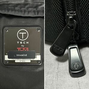 極美品/レア●TUMI トゥミ メンズ ビジネスバッグ リュック T-TECH バッグパック A4/PC収納 多機能 大容量 ナイロン ブラック 黒 通勤 出張の画像10