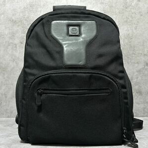 極美品/レア●TUMI トゥミ メンズ ビジネスバッグ リュック T-TECH バッグパック A4/PC収納 多機能 大容量 ナイロン ブラック 黒 通勤 出張の画像2