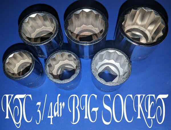 ktc 最終 丸にktc 3/4dr big socket set