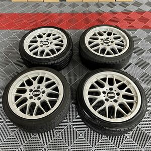 BBS RX 8J+38 PCD120/5穴 YOKOHAMAタイヤ付き4本セット BMW 3シリーズ 5シリーズ　MINI　クロスオーバー　ペースマン e36 318is