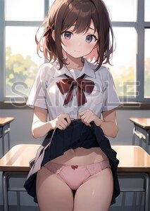 【高画質・光沢紙】オリジナル美女・美少女 アニメ 同人 セクシーアートポスター A4 No.B0074