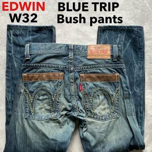  быстрое решение W32 Edwin EDWIN BTB503 Denim втулка брюки рабочие брюки распорка голубой поездка б/у обработка хлопок 100%